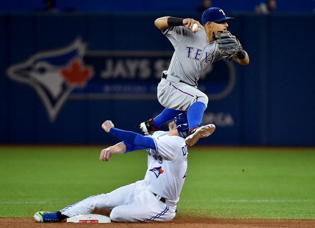 Rougned Odor out with sore knee - Lone Star Ball