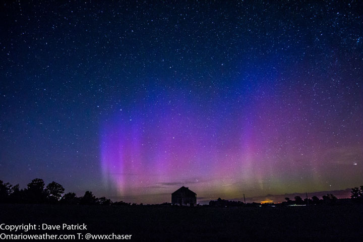 Dave Patrick captured the light show from southern Ontario on the night of Oct. 7-8.