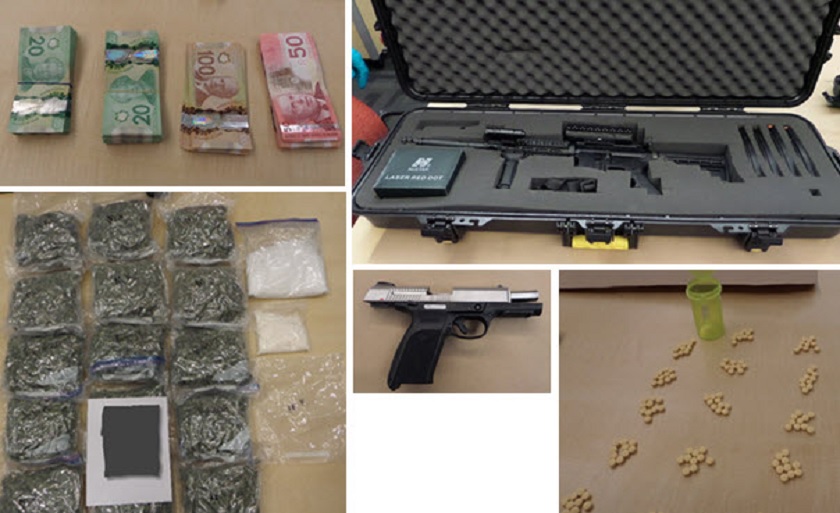 Over $100,000 in drugs and contraband seized on Thursday.