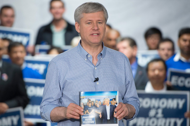 Harper announces his platform