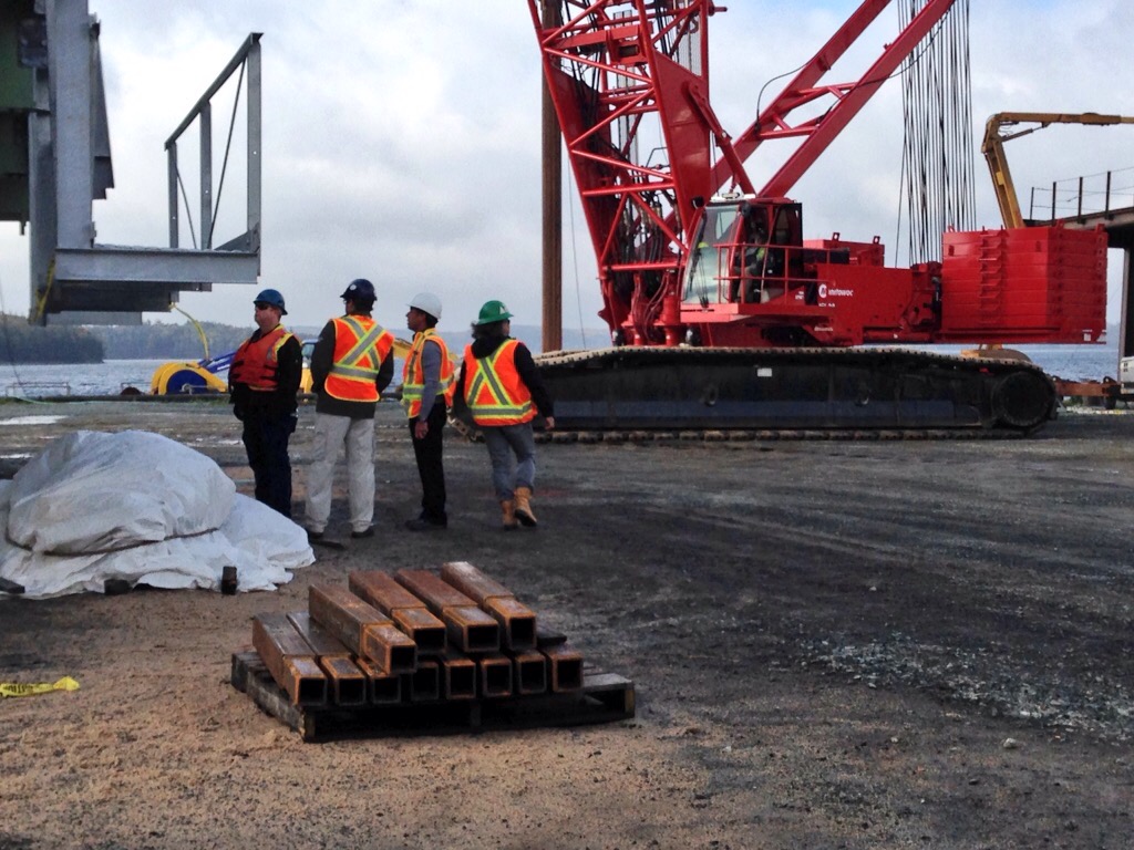 Workers will inspect every inch of the new deck segment before the Big Lift.