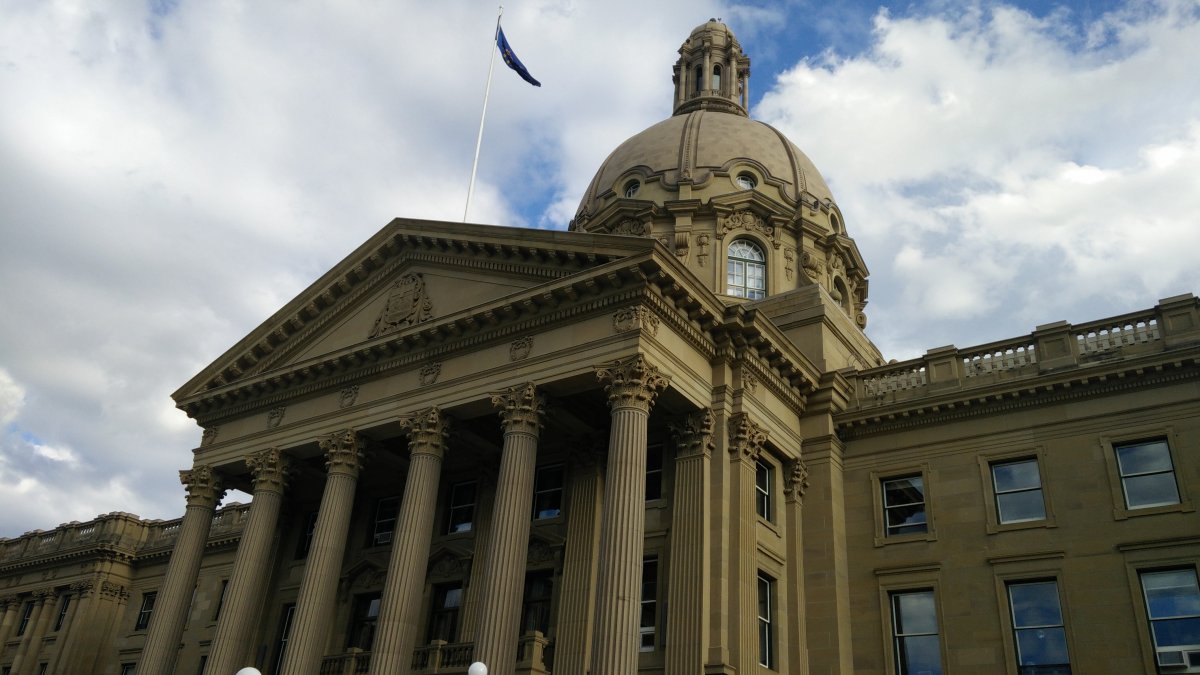The Alberta Legislature in Edmonton, Alberta. August 1, 2015.