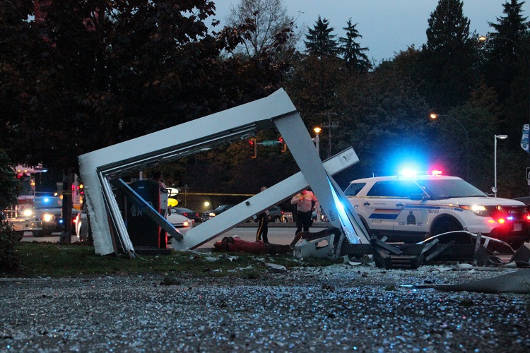 Two In Critical Condition After Car Crashes Into Bus Stop In Surrey ...