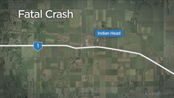 One dead, three injured after crash at the intersection of Highway 1 and Highway 56 by Indian Head, Sask.