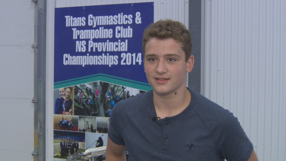 Fall River high school student and Titans Gymnastics Club Kai Dwyer member is headed to the world championships for trampoline.