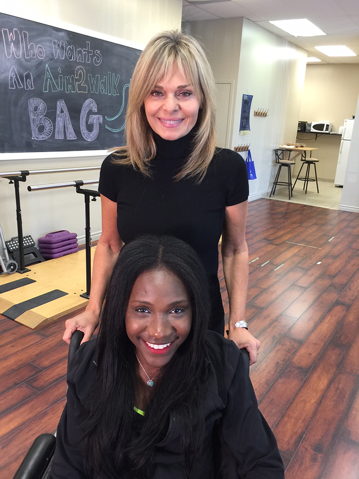 Susan Hay and Taylor Lindsay-Noel at Aim2Walk on Oct. 5, 2015.