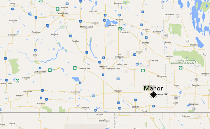 A 50-year-old man is dead after a motorcycle was in a collision with a moose near Manor, Sask.