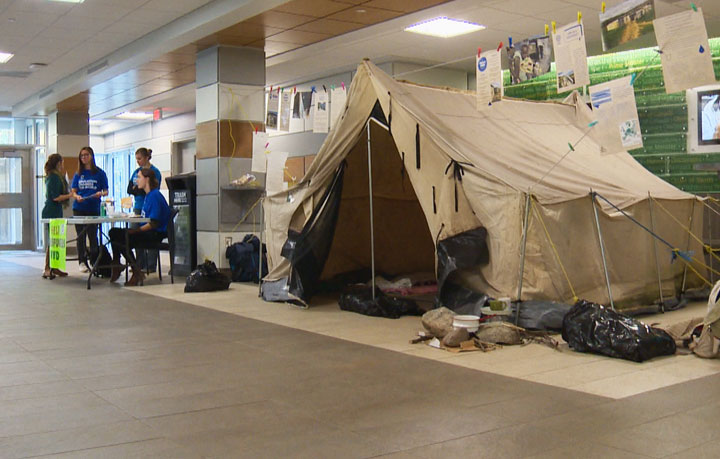 A mock refugee camp is now set up at the University of Saskatchewan to show a glimpse of what those are facing around the world.