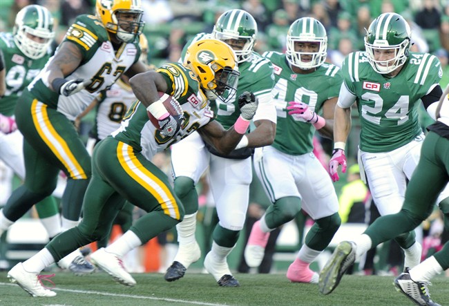 Reilly and Eskimos down Roughriders for seventh straight victory.