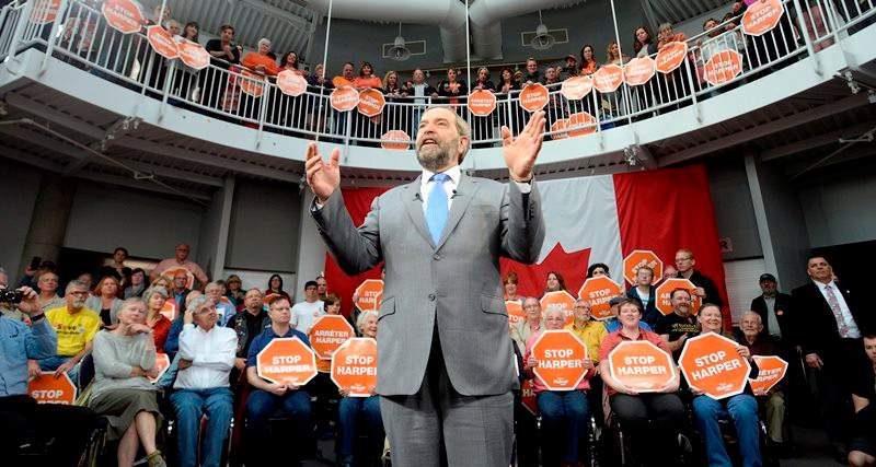 Mulcair, 60, is no stranger to political theatre.
   He has been flexing his political muscle for nearly three
decades, but has remained largely an unknown quantity outside of
Quebec .