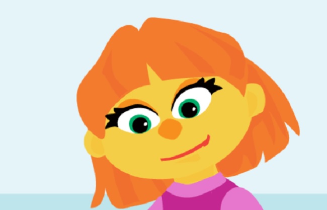 New Muppet Julia is Sesame Street's first character with autism.