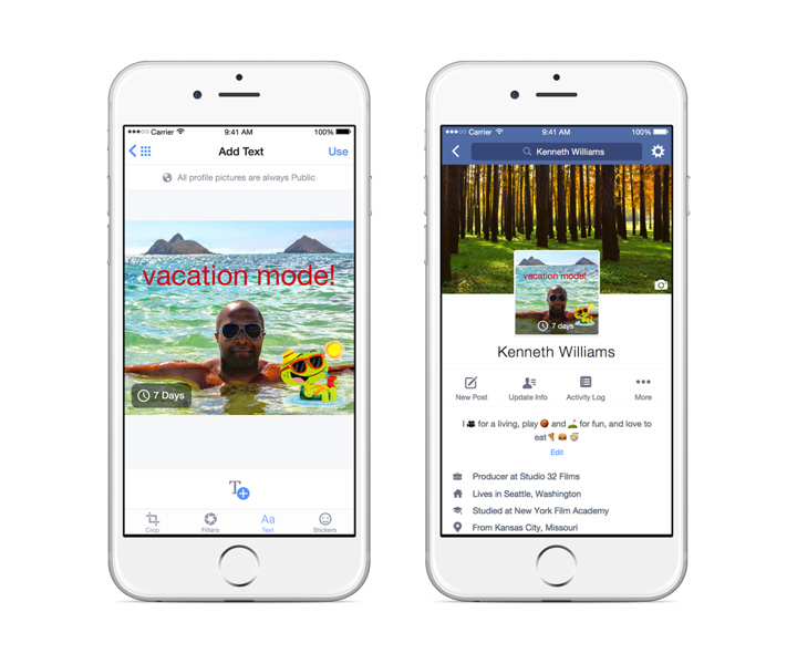 Facebook will now let you record a short looping video clip that can be used as your profile picture – just when you thought picking the perfect selfie was hard enough.