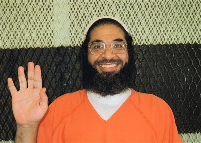 This 2013 photo provided by the International Committee of the Red Cross shows Shaker Aamer. Shaker Aamer, a Saudi who emerged as a defiant leader among prisoners during nearly 14 years of confinement on the U.S. base at Guantanamo Bay in Cuba.
