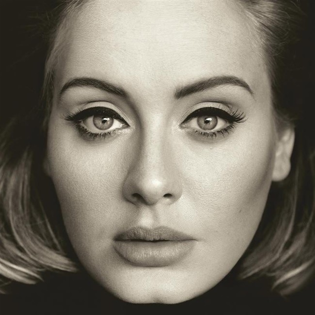 This CD cover image released by Columbia Records shows "25," the latest release by Adele. The album will be released on Nov. 20.