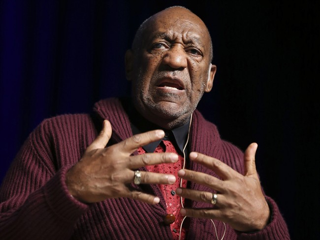 In this Nov. 6, 2013 file photo, comedian Bill Cosby performs at the Stand Up for Heroes event at Madison Square Garden in New York.