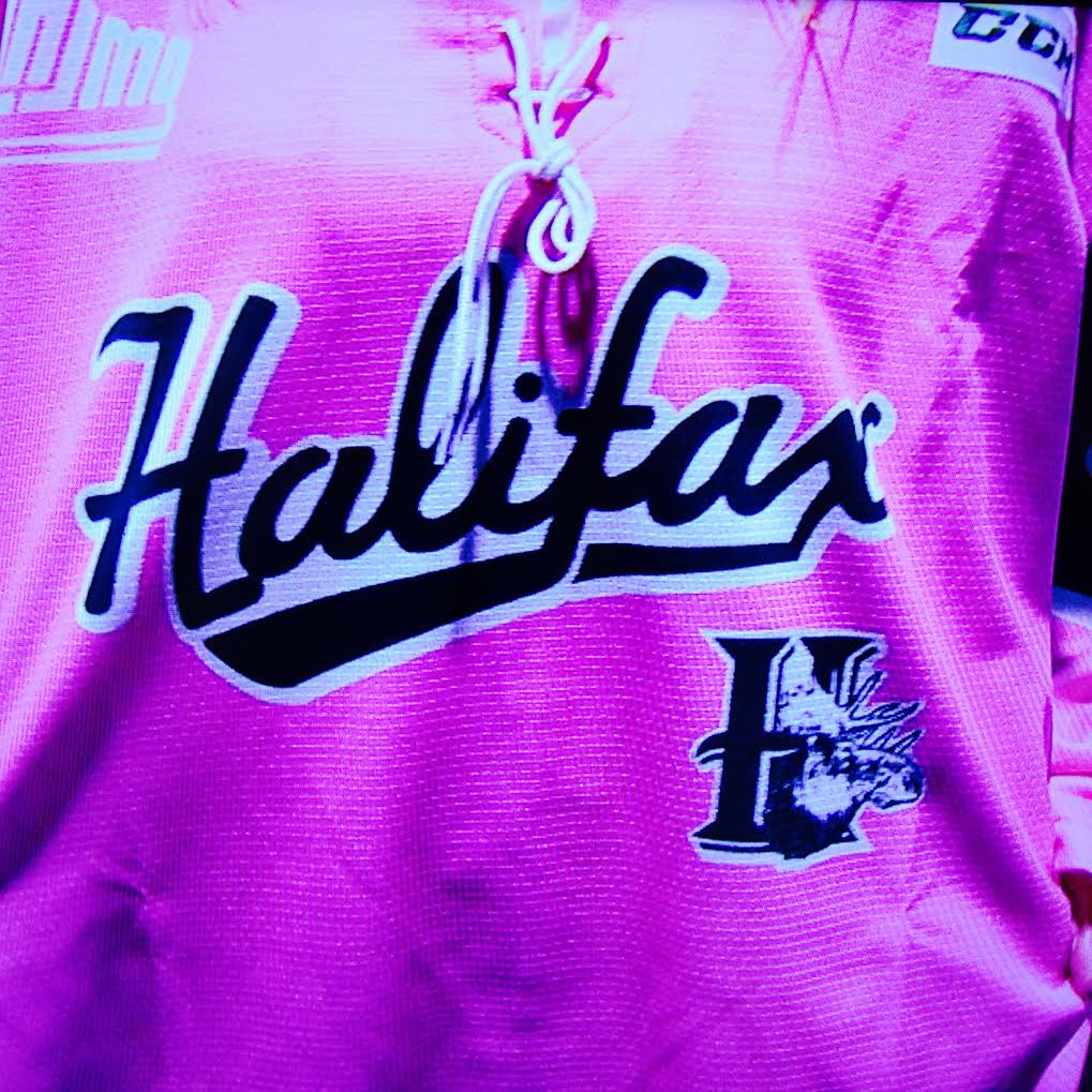 The Halifax Mooseheads will be sporting these flashy pink jerseys for Pink in the Rink on Saturday night. 