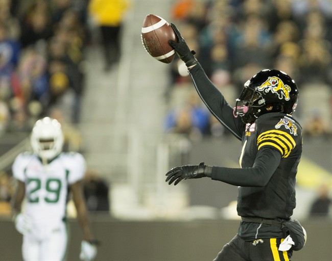 Mathews throws three TDs, Ticats officially eliminate Riders from playoffs.