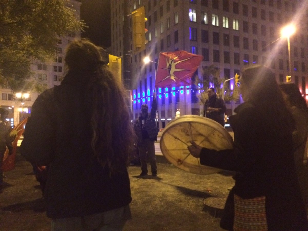 Rally at Portage and Main