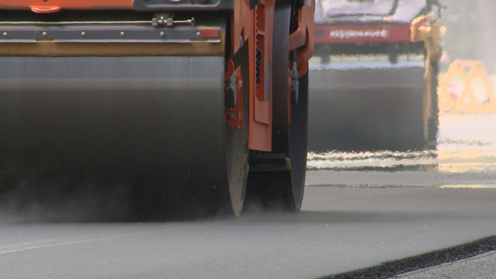 Crews resurface a record 220 kilometres of roads in Saskatoon in 2015 as roadwork construction wraps up for another year.