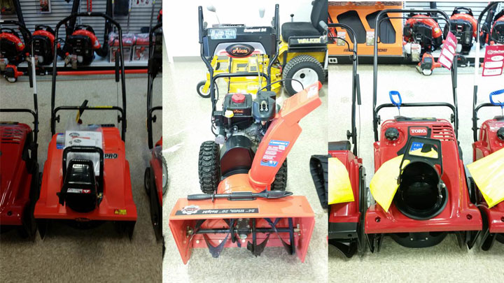 Thieves make off with $25,000 worth of new snowblowers from a Saskatoon business over the Thanksgiving weekend.