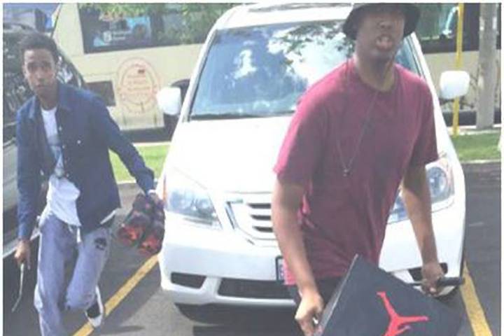 Police have released these surveillance footage images of two suspects wanted in violent robberies in Toronto and Mississauga.