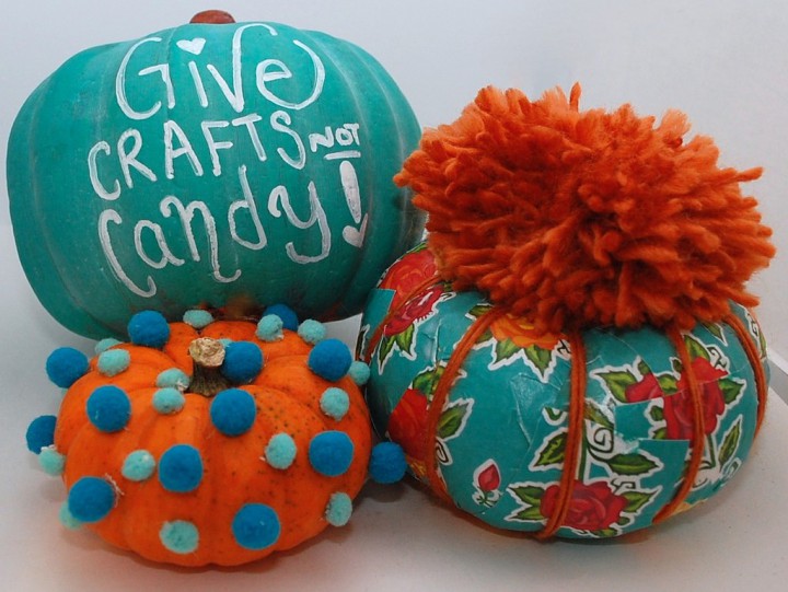 Put a teal pumpkin on your porch to let kids with food allergies know you have something other than candy to hand out.
