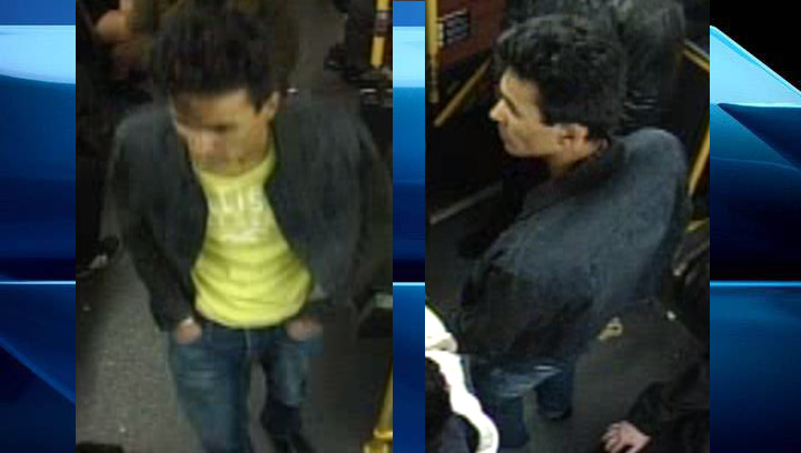 Toronto police released these photos of a man sought in relation to a violent sexual assault.