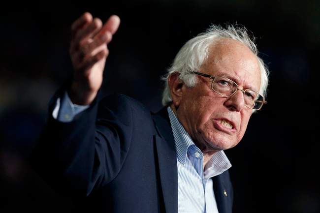 In this photo taken Oct. 3, 2015, Democratic presidential candidate, Sen. Bernie Sanders, I-Vt, speaks during a campaign rally in Springfield, Mass.