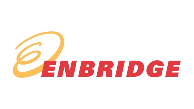 The corporate logo of Enbridge Inc. (TSX:ENB) is shown.
