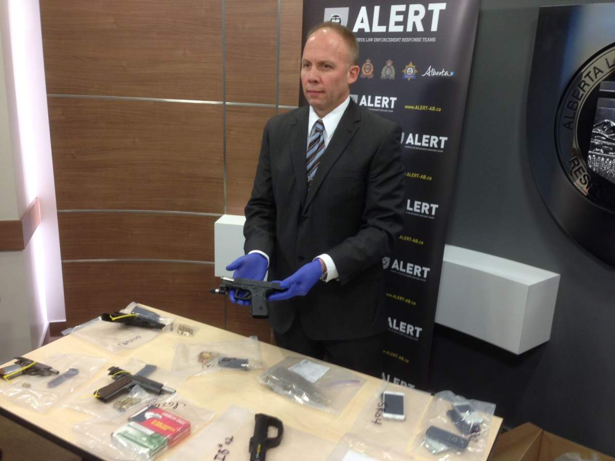 ALERT seized guns and drugs from a west Edmonton home Nov. 20.