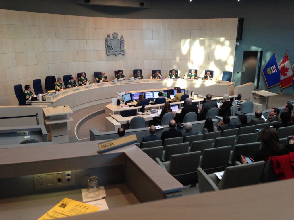 Edmonton city councillors tackle the budget on Nov. 27, 2015.