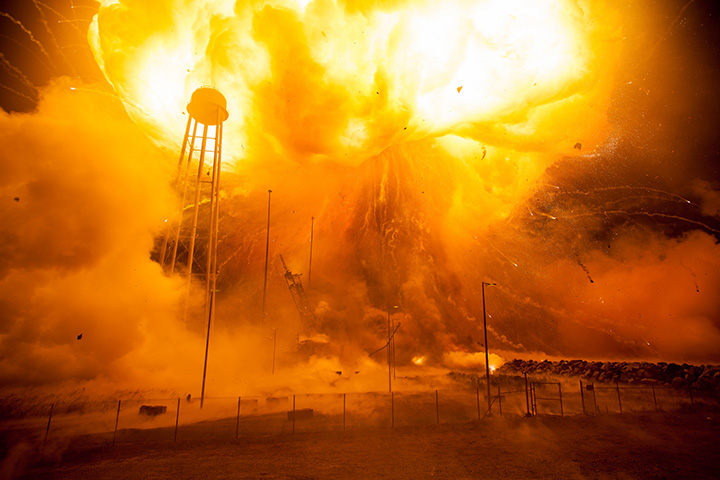IN PHOTOS: New NASA images show massive Antares rocket explosion - image