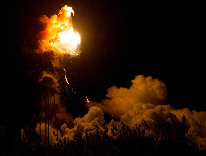IN PHOTOS: New NASA images show massive Antares rocket explosion - image