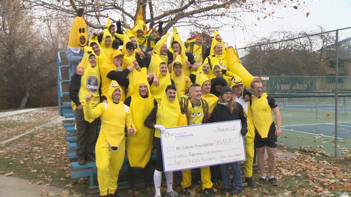 Group of guys in banana suits raise a bunch of money for cancer research in Kelowna - image