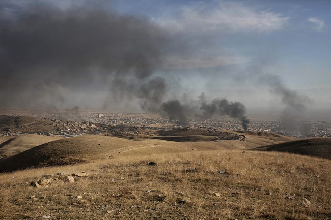 Iraqi Kurdish fighters take control of town centre of Sinjar - National ...