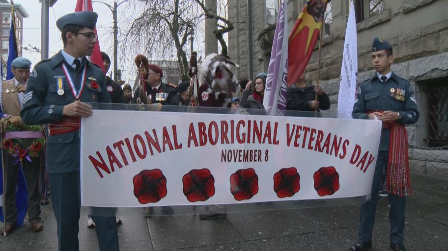 Aboriginal Veterans Day Marked With March In Vancouver | Globalnews.ca