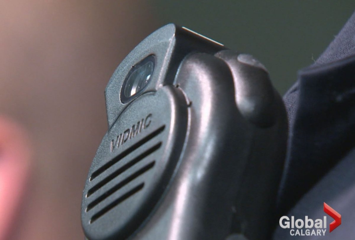 A body-worn camera used by members of the Calgary Police Service.