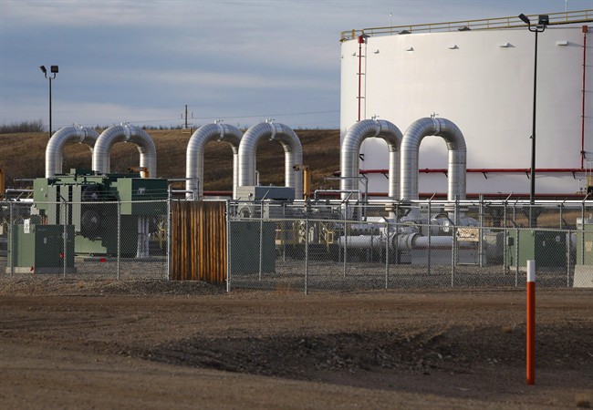 TransCanada's Keystone pipeline facility is seen in Hardisty, Alta.