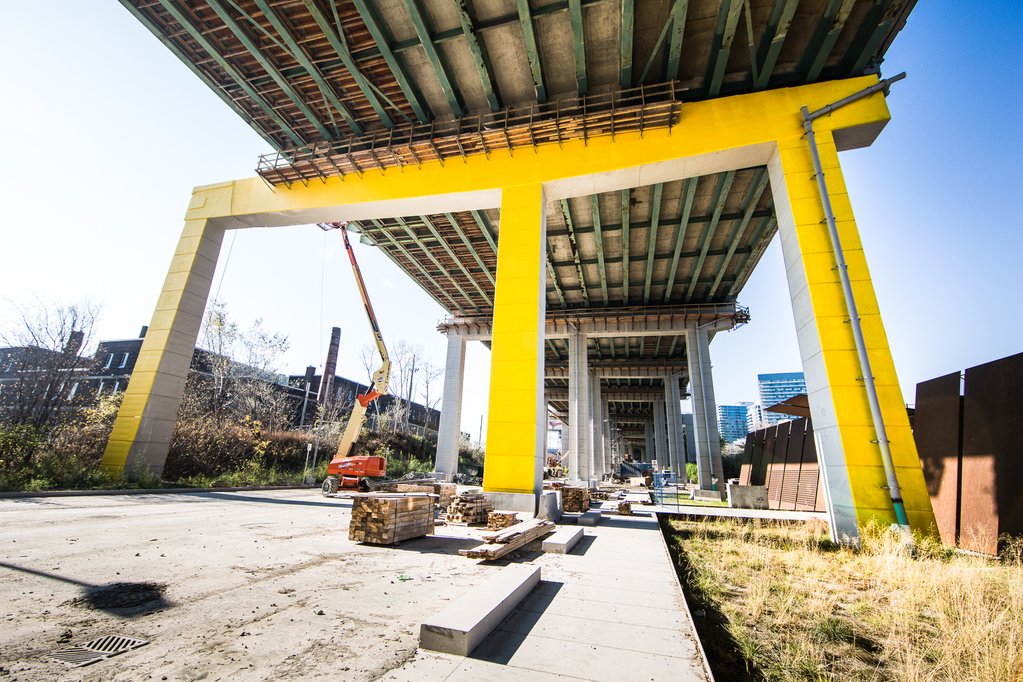 A new project will turn a portion underneath the Gardiner Expressway into a public space.