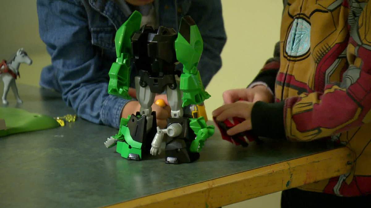 Children playing in a Calgary daycare.