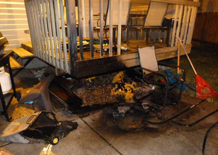 An investigator determined that improperly disposed smoking materials were the cause of deck fire in Saskatoon’s Forest Grove neighbourhood Saturday.