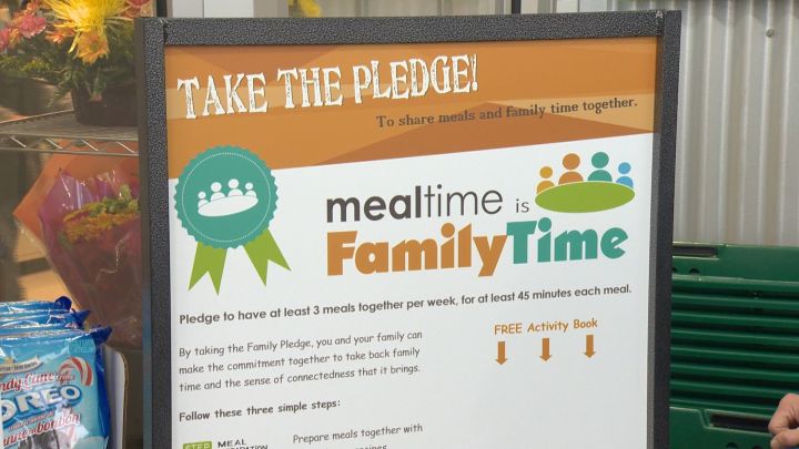 A coalition of local groups are urging families to spend quality time around the dinner table.