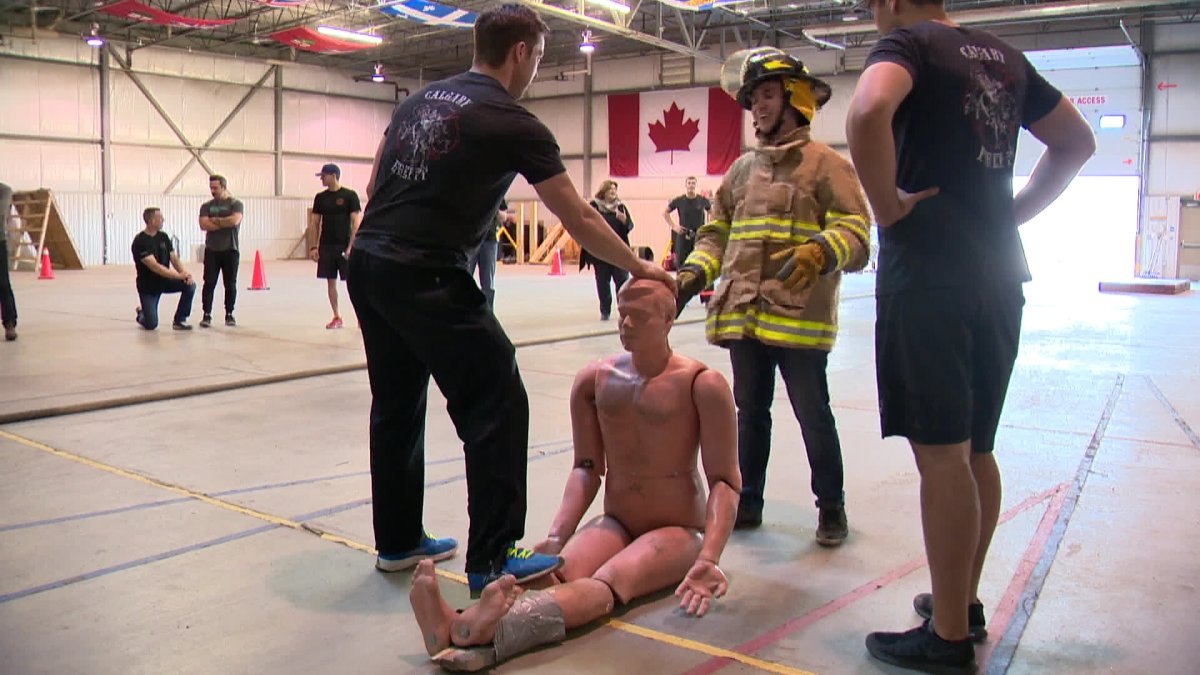 Calgarians had a chance to play the role of firefighter for a day - image