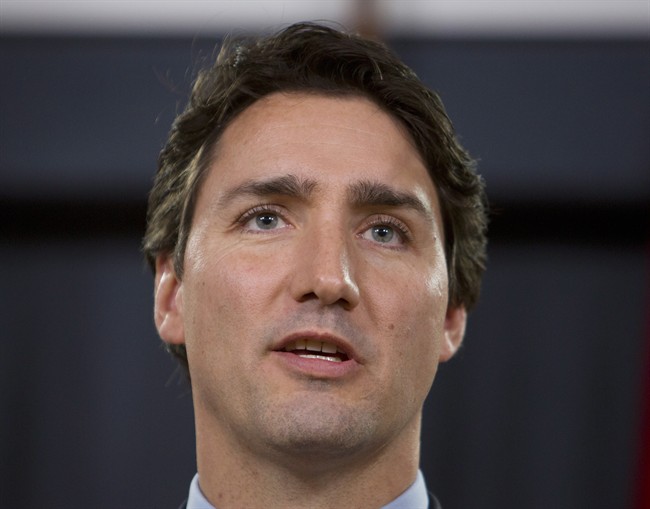 Prime Minister Justin Trudeau holds a news conference after chairing a meeting with his cabinet on Parliament Hill in Ottawa, Thursday November 12, 2015. THE CANADIAN PRESS/Fred Chartrand.