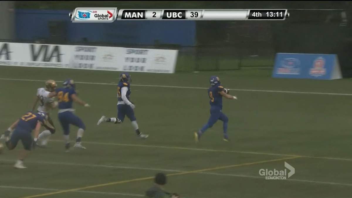 Manitoba falls to UBC in the Hardy Cup semi final on Nov. 7, 2015.