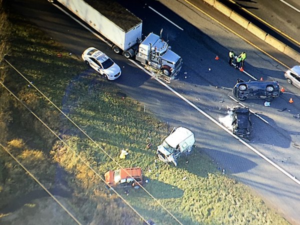 A bad crash in Richmond has closed Highway 99 northbound.