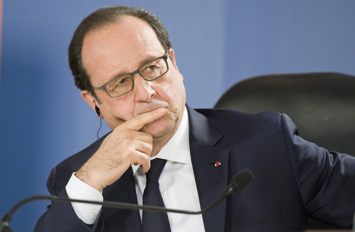  French President Francois Hollande, holds a press conference after the Climate Change special session held during CHOGM (Commonwealth heads of Government meeting), at the Raddison Golden Sands Hotel, Ghajn Tuffieha, Malta, Friday.