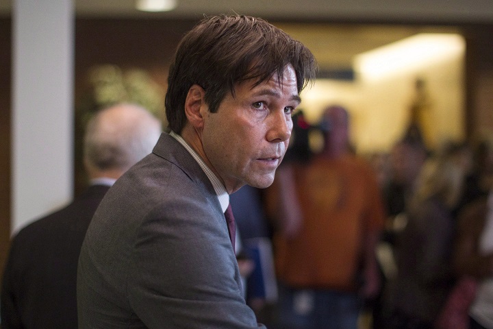 Ontario Health Minister Eric Hoskins attends a news conference in Toronto, on Friday, October 17, 2014.