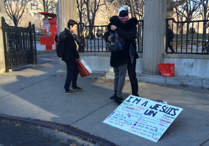 "I trust you if you trust me." Majdi Hareri stands outside McGill University, Friday, November 20, 2015.