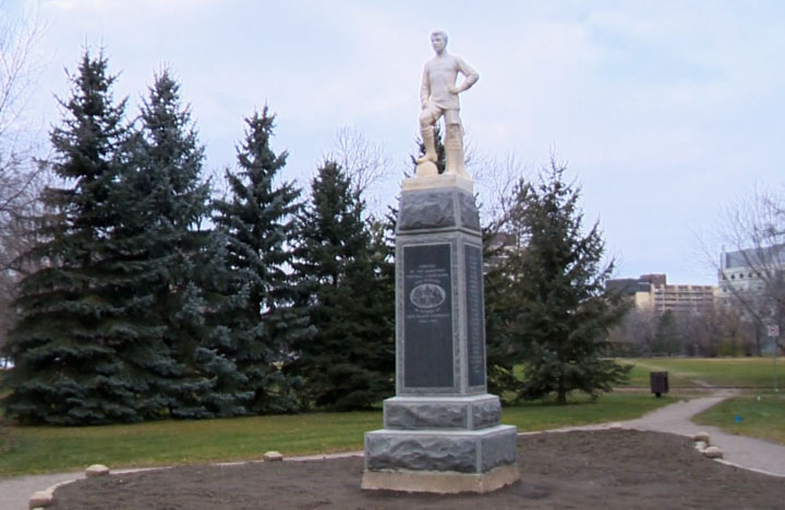 The Sgt. Hugh Cairns Monument in Saskatoon has been restored in time for this upcoming Remembrance Day.